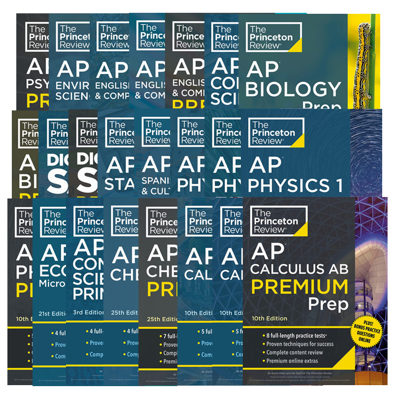 Princeton Review AP 2024 普林斯顿考试 环境科学 3次练习测试 完整内容复习 策略与技巧 Environmental Science Prep 英文原版书