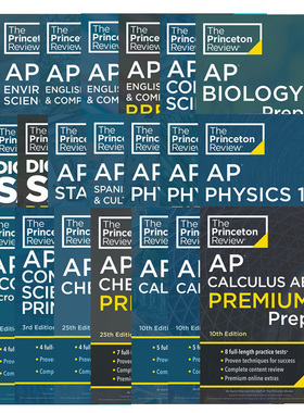 Princeton Review AP 2024 普林斯顿考试 环境科学 3次练习测试 完整内容复习 策略与技巧 Environmental Science Prep 英文原版书