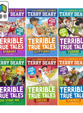 预售 Terrible True Tales 糟糕又真实的故事6册 可怕的历史作者Terry Deary 儿童科普历史读物 英文原版进口图书 大音