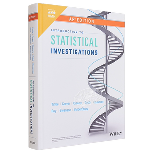 美国 HMH AP考试学生书 统计调查导论 Tintle Introduction To Statistical Investigations 2019版 英文原版教材