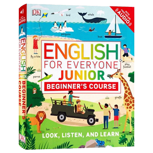 DK语法书 人人学英语青少版系列 English for Everyone Junior 英语语法图解指南 新视觉 英文原版日常综合训练单词参考书词汇卡片
