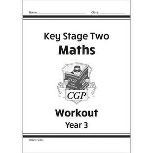 英国原版CGP教辅 KS2 Year 3 Ages 7-8 Maths Targeted Study Question Books & Workout Book 英文原版数学目标练习册