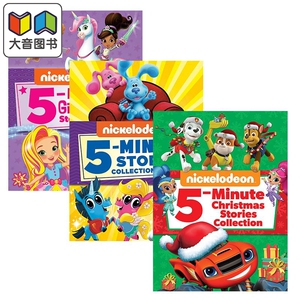 Nickelodeon 5 Minute Stories 尼克动画频道 5分钟故事3册合集套装 英文原版 进口图书 儿童绘本 故事图画书