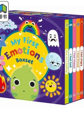 DK启蒙表情包套装 1-9 DK First Emotions collection boxset 1-9 英文原版 儿童情绪学习绘本 亲子共读 进口童书 大音