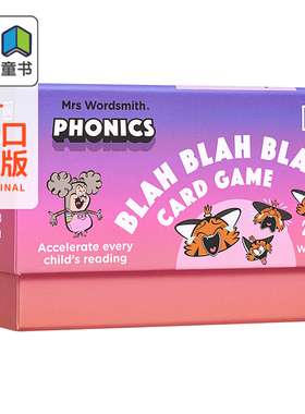 DK自然拼读卡片游戏桌游4-7岁 获取外教拼读 学前小学英语字母单词启蒙零基础入门 Phonics Mrs Wordsmith 大音