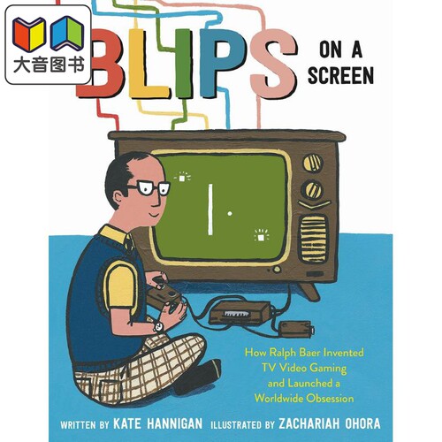 屏幕上的闪光点 Zachariah OHora Blips On A Screen 英文原版 儿童绘本人物传记故事 科普百科图书 精装进口图书 大音
