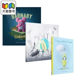 莉姿与云彩Lizzy Brothers Barnaby 儿童绘本3册 The Sky and the 英文原版 from Fell 大音 Cloud Unboxed Fans