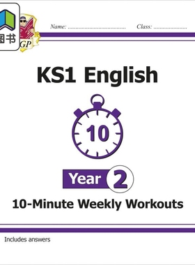英国CGP KS1 English 10-Minute Weekly Workouts - Year 2 大音