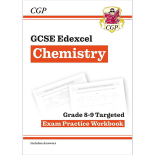 英国原版CGP教辅 Chemistry GCSE & IGCSE Grade 8-9 Targeted Exam Practice Workbook 英文原版化学爱德思目标考试练习册