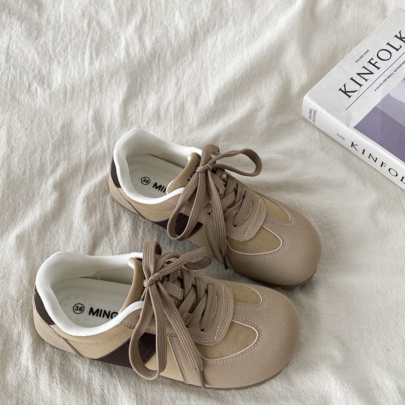 美式复古德训鞋春秋丑萌大头板鞋