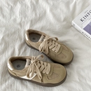 喜叔 复古百搭加绒德训鞋女2025新款秋冬保暖二棉鞋丑萌大头板鞋