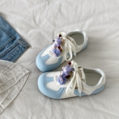 可爱卡通挂件德训鞋 女款 ins潮小众百搭小白鞋 喜叔 运动休闲板鞋 子