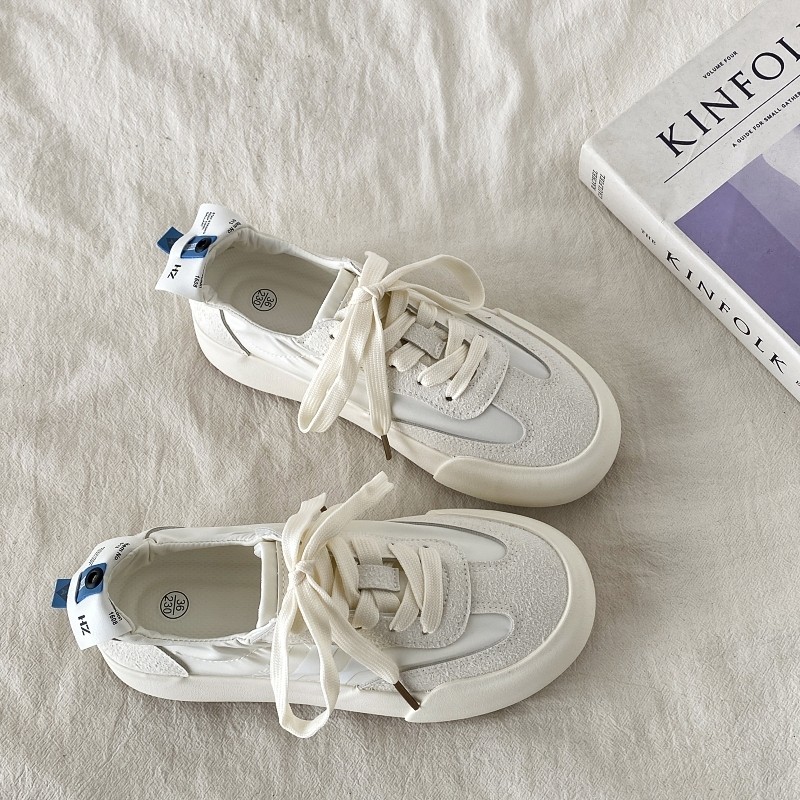 喜叔芭蕾德训鞋女款2025新款夏季薄款透气小白鞋韩系百搭休闲板鞋,女鞋,德训鞋,淘宝优惠券,粉丝福利购,淘宝优惠卷