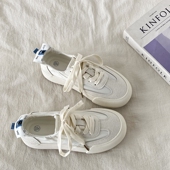 女款 透气小白鞋 2025新款 喜叔芭蕾德训鞋 夏季 薄款 韩系百搭休闲板鞋