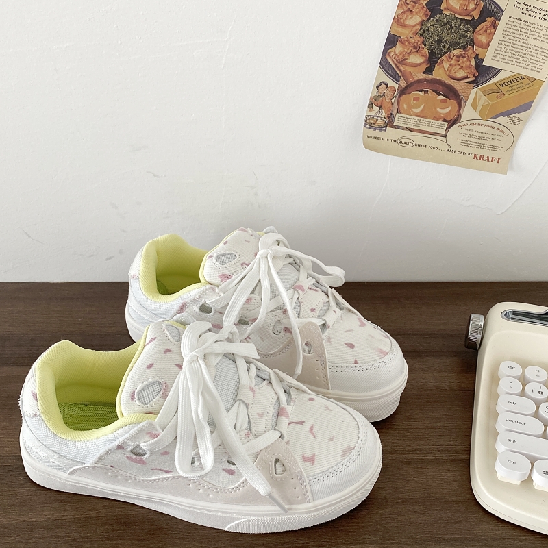 爆款蔓越莓面包鞋男女低帮滑板鞋