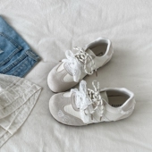 女2026春季 新款 百搭复古小白鞋 喜叔芭蕾风德训鞋 小众休闲运动板鞋