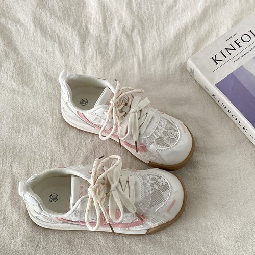 透气蕾丝阿甘鞋网面芭蕾风德训鞋