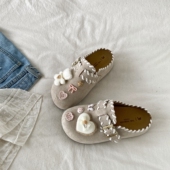 懒人单鞋 喜叔可爱卡通厚底一脚蹬勃肯鞋 包头半拖鞋 新款 女2026春季