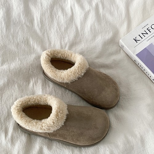 保暖加绒小土豆勃肯鞋外穿毛毛鞋