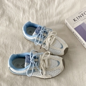 透气渔网运动鞋 女2025新款 轻便休闲老爹鞋 喜叔夏季 户外阿甘跑步鞋