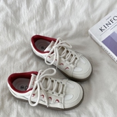 喜叔原创小众德训鞋 学生运动休闲板鞋 女款 chic百搭丑萌厚底小白鞋