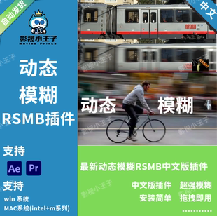 RSMB运动模糊Pr Ae插件 v6.4.1 中文汉化版WIN/MAC2026/混剪/航拍