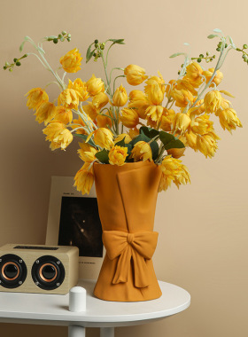 SHPIN BHM法式高级感陶瓷花瓶花艺套装家居装饰客厅摆件情侣节日