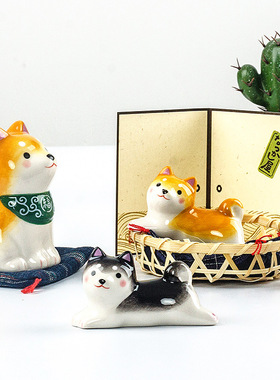 日本药师窑柴犬豆柴小狗不倒翁