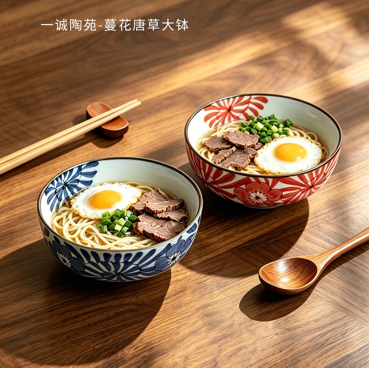 正品日本进口一诚陶苑蔓花唐草大盘手绘简约盘子日式陶瓷餐具GYS