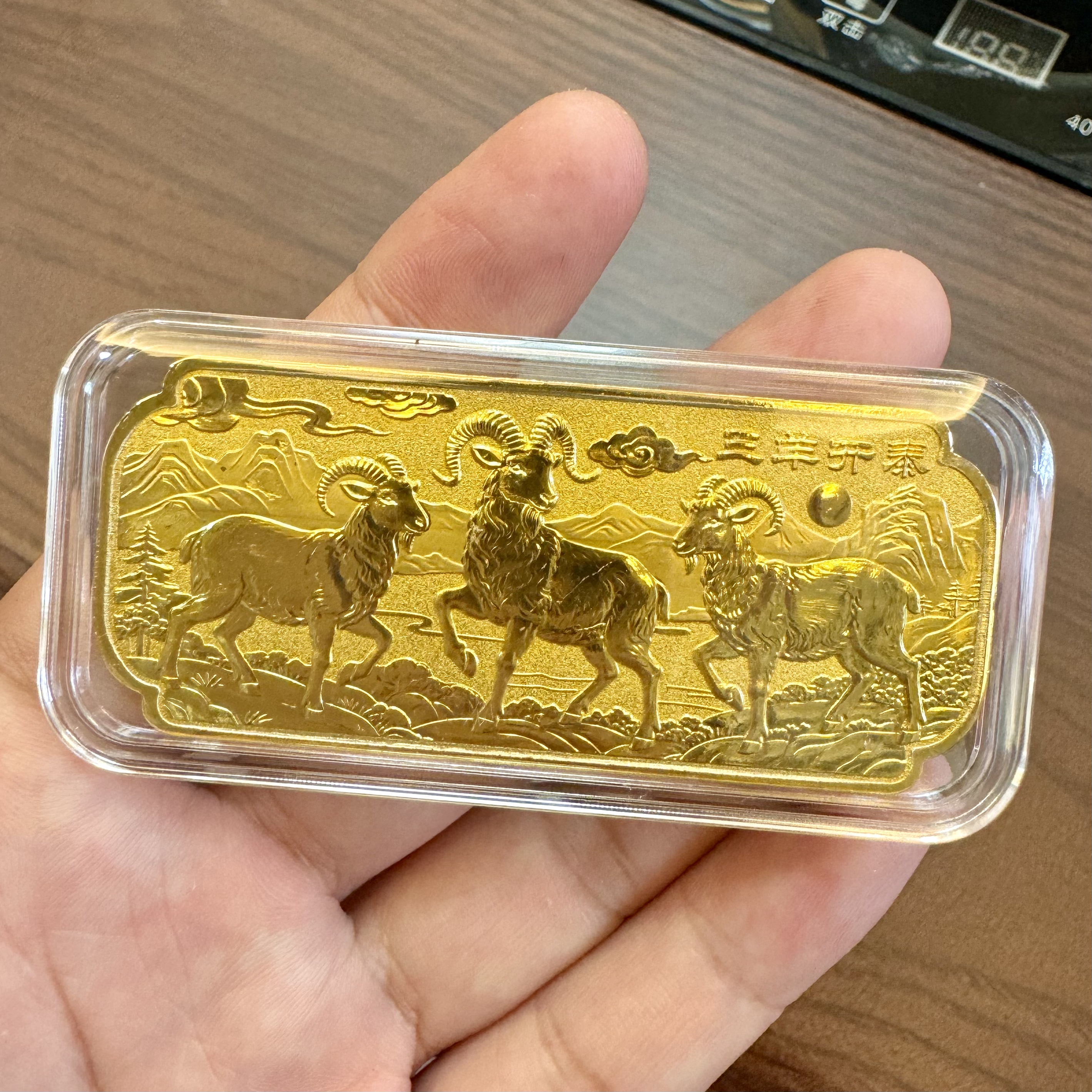 新款27羊年三羊开泰高级感创意装饰品合金精致摆件节日送长辈礼物
