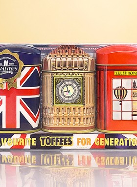 英国进口零食糖果软糖walkers沃尔克斯什锦太妃糖礼盒装英伦印象