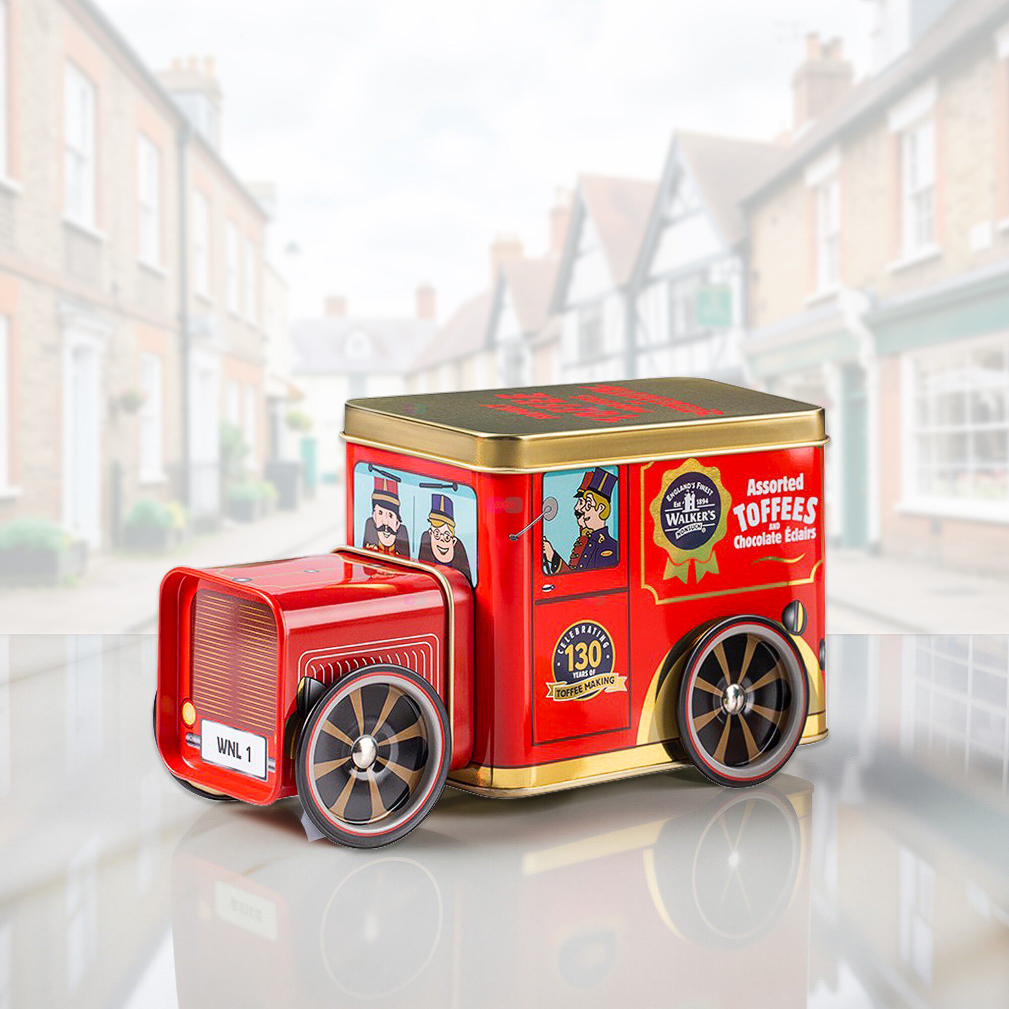 英国进口零食糖果Walkers沃尔克斯什锦太妃糖小汽车纪念版礼盒装