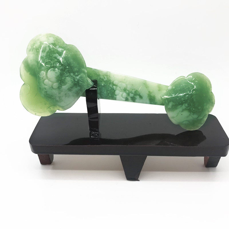 岫玉摆件天然精品玉如意雕件辽宁岫岩玉石珠宝原石家居风水工艺品