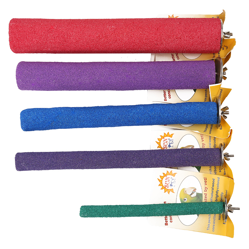 SUNPET鹦鹉磨爪棒磨嘴棒鸟站棍鸟笼用具用品站杆站棍栖杠保护足底