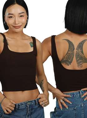 王润shop2024春季含胸垫吊带背心打底遮副乳高弹内搭上衣