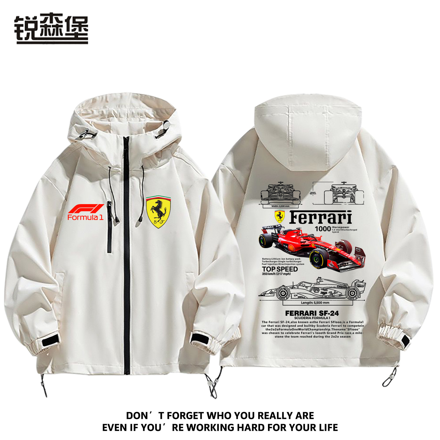 2026F1赛事周边冲锋衣外
