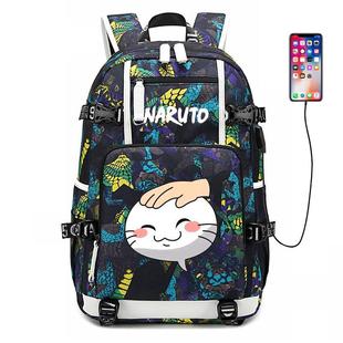 2024龙年火影忍者摸头学生书包cos手游决斗场表情背包挑衅游戏男