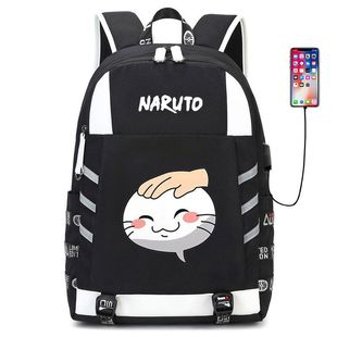 2024火影忍者手游周边鸣人摸头书包初高中学生卡通双肩包可爱背包
