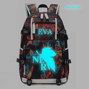 2025EVA新世纪福音战士书包动漫周边cos双肩 学生书牛津布电脑包