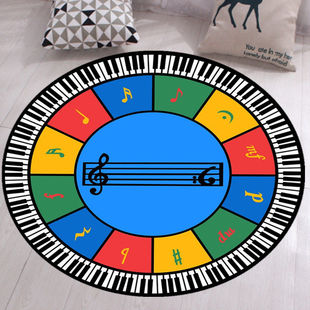 2024可水洗钢琴圆形地毯专用隔音三角家用键盘抖音吸音音乐儿童地