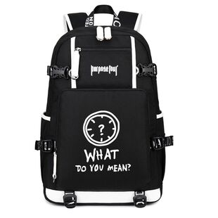 2024贾斯汀比伯书包双肩包 明星周边青少年初中生中学生背包男生