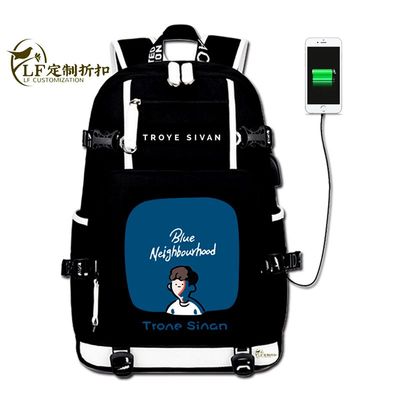 2024新款 伊 特洛耶希文 戳爷Troye Sivan书包双肩包青年校园拉链