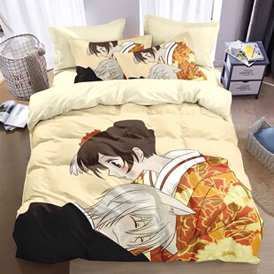 2025元气少女结缘神全棉四件套二次元被套床单床笠学生宿舍单人三