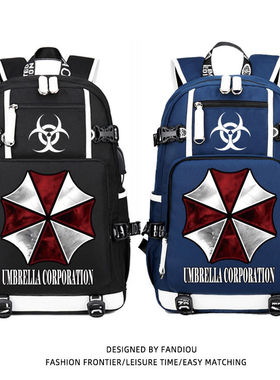 2025生化危机Biohazard浣熊保护伞双肩背包男士出行旅游包女士书