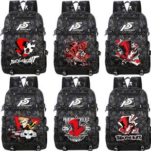 2025女神异闻录5游戏周边P5动漫书包男女中小学生休闲运动背包双
