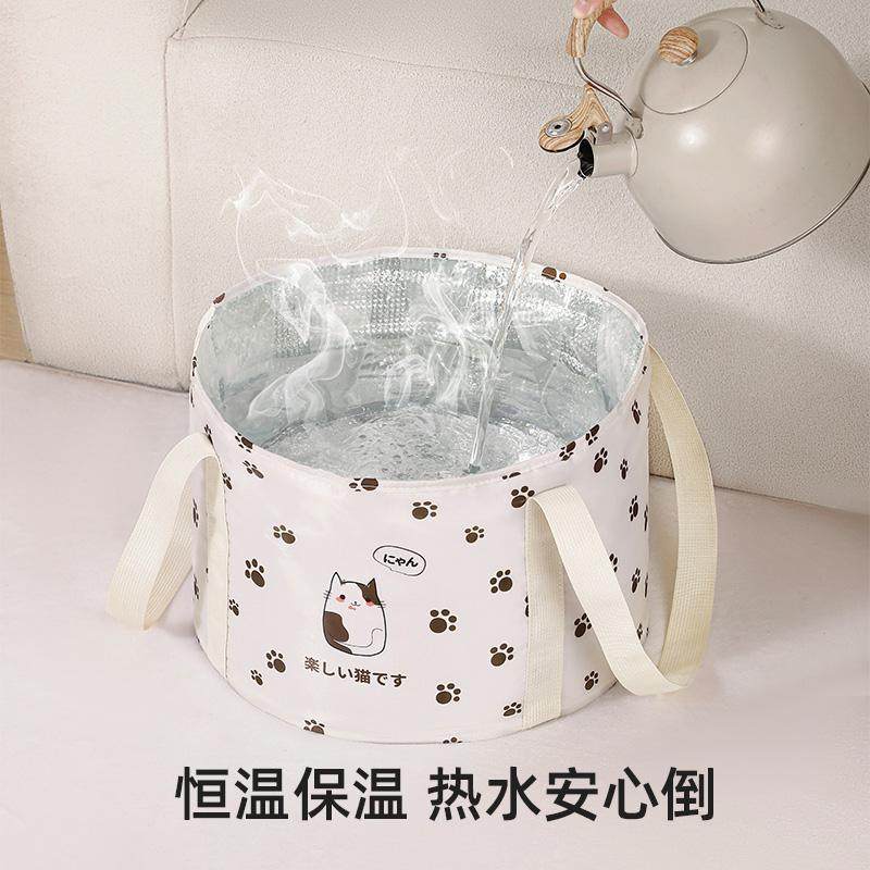 便携式可折叠盆户外水盆泡脚袋旅行洗衣洗脸盆洗脚水桶足浴泡脚桶,户外/登山/野营/旅行用品,水盆,淘宝优惠券,粉丝福利购,淘宝优惠卷