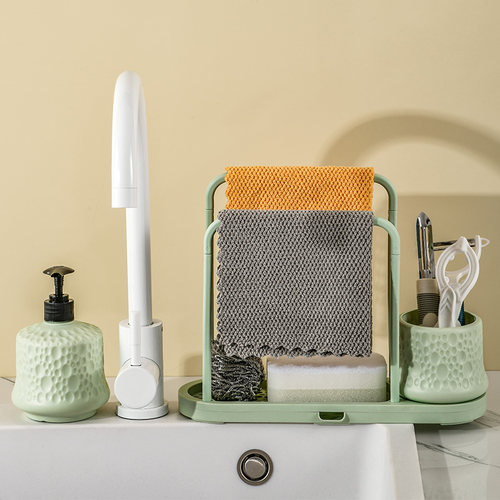 厨房台面置物架抹布沥水架