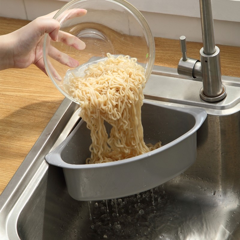 厨房沥水篮吸盘式水槽厨余垃圾剩菜残渣汤汁茶叶过滤网水池置物架