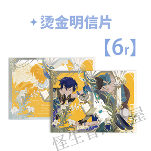 【现货】崩铁理砂cp烫金明信片