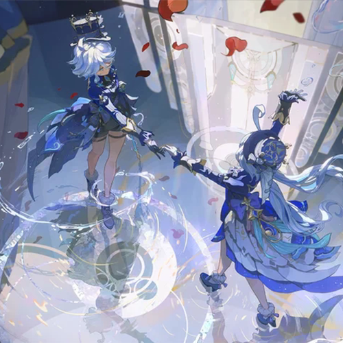 原神同人周边芙宁娜亚克力色纸怪生音